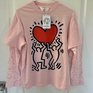 H&M X Keith Haring T-Shirt 16/18
